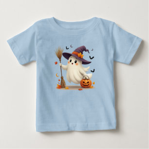 Niedlich Ghost Hexe Halloween Kleinkind T - Shirt