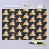 Niedlich Ghost Hexen Hat Pumpkin Pattern Halloween Seidenpapier (Handwerk)