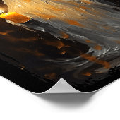 Niedlich Ghost Holding Candle Funny Halloween Goth Poster (Ecke)