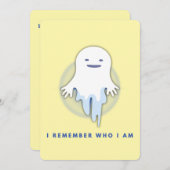 Niedlich Ghost - ich erinnere mich, wer ich bin Einladung (Vorne/Hinten)
