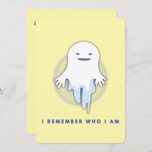 Niedlich Ghost - ich erinnere mich, wer ich bin Einladung (Vorne/Hinten)