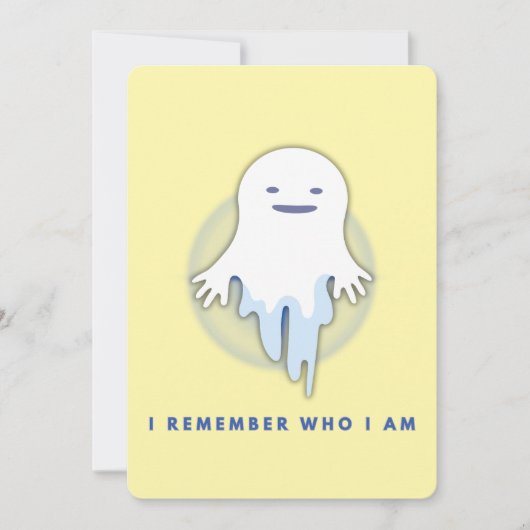 Niedlich Ghost - ich erinnere mich, wer ich bin Einladung (Vorderseite)