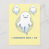 Niedlich Ghost - ich erinnere mich, wer ich bin Postkarte (Vorderseite)