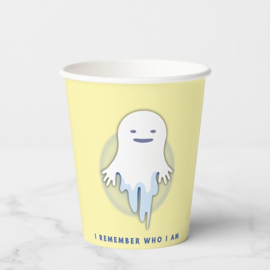 Niedlich Ghost - Ich erinnere mich, wer ich Gesche Pappbecher (Rückseite)