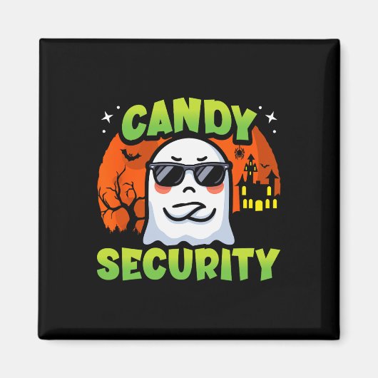 Niedlich Ghost Kids Halloween - Candy Security - F Magnet (Vorne)