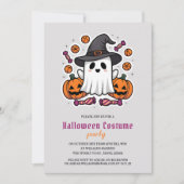 Niedlich Ghost Kids Halloween Kostüm Party Einladung (Vorderseite)