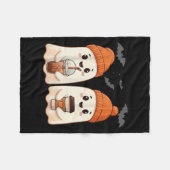 Niedlich Ghost Lace Kleinkind Ghost Pumpkin Eiskaf Fleecedecke (Vorderseite (Horizontal))