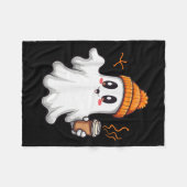 Niedlich Ghost Lace Kleinkind Ghost Pumpkin Eiskaf Fleecedecke (Vorderseite (Horizontal))