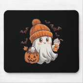 Niedlich Ghost Lace Kleinkind Ghost Pumpkin Eiskaf Mousepad (Vorne)