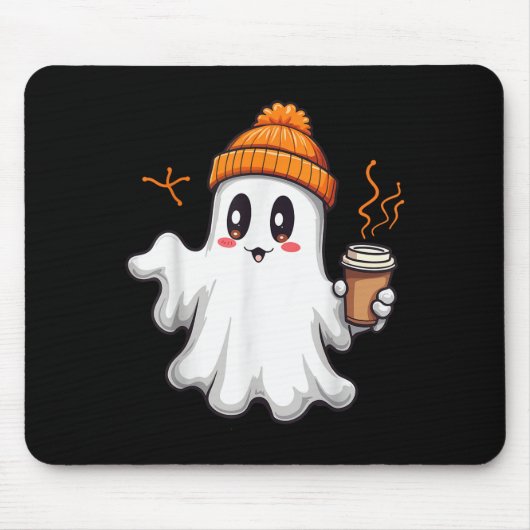 Niedlich Ghost Lace Kleinkind Ghost Pumpkin Eiskaf Mousepad (Vorne)