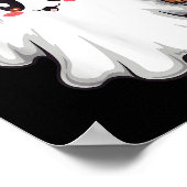 Niedlich Ghost Lace Kleinkind Ghost Pumpkin Eiskaf Poster (Ecke)