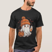 Niedlich Ghost Lace Kleinkind Ghost Pumpkin Eiskaf T-Shirt (Vorderseite)