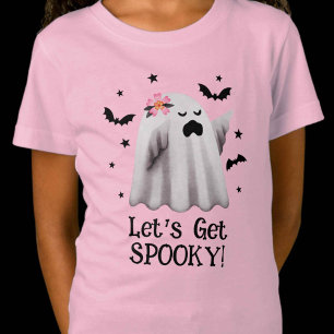 Niedlich Ghost Let's Get Spooky Halloween T-Shirt