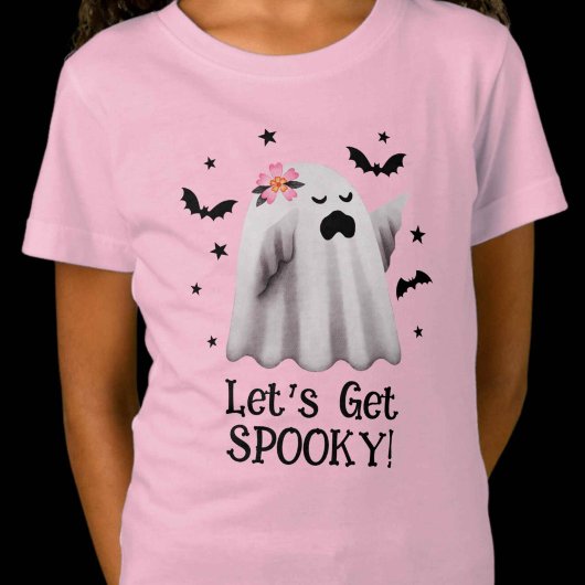 Niedlich Ghost Let's Get Spooky Halloween T-Shirt