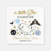 Niedlich Ghost Little Boo Halloween Babydusche Nap Serviette (Vorderseite)