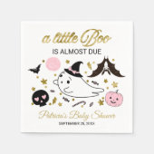 Niedlich Ghost Little Boo Halloween Kinderdusche Serviette (Vorderseite)