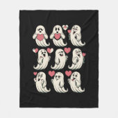 Niedlich Ghost Lover Herzstück Valentinstag Funny Fleecedecke (Vorderseite)