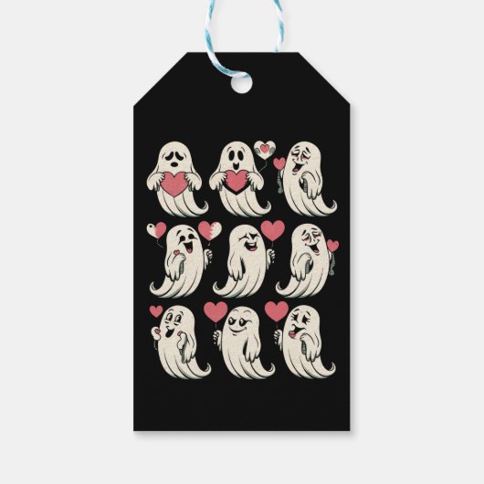 Niedlich Ghost Lover Herzstück Valentinstag Funny Geschenkanhänger (Rückseite)