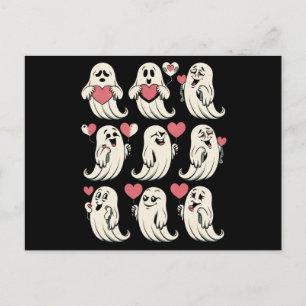 Niedlich Ghost Lover Herzstück Valentinstag Funny Postkarte