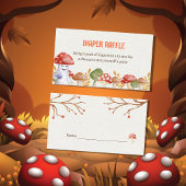 Niedlich Ghost Mushroom Halloween Diaper Raffle Begleitkarte