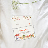 Niedlich Ghost Mushroom Halloween Diaper Raffle Begleitkarte