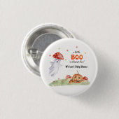 Niedlich Ghost Mushroom Halloween Fall Baby Dusche Button (Vorne & Hinten)