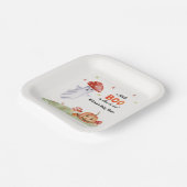 Niedlich Ghost Mushroom Halloween Fall Baby Dusche Pappteller (Gewinkelt)