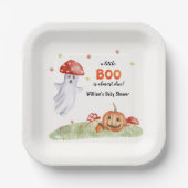 Niedlich Ghost Mushroom Halloween Fall Baby Dusche Pappteller (Vorderseite)