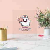 Niedlich Ghost Nurse Boo Boo Crew Halloween Classi Acrylschild (Hochzeit)