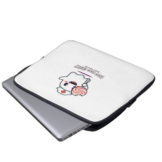 Niedlich Ghost Nurse Boo Boo Crew Halloween Classi Laptopschutzhülle (Vorne Knopf)