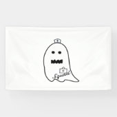 Niedlich Ghost Nurween Handgezeichneter Hospital S Banner (Horizontal)