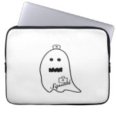 Niedlich Ghost Nurween Handgezeichneter Hospital S Laptopschutzhülle (Vorderseite)