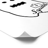 Niedlich Ghost Nurween Handgezeichneter Hospital S Poster (Ecke)