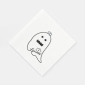 Niedlich Ghost Nurween Handgezeichneter Hospital S Serviette (Ecke)
