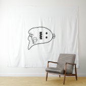 Niedlich Ghost Nurween Handgezeichneter Hospital S Wandteppich (Beispiel (Horizontal))