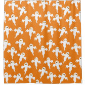 Niedlich Ghost Orange Duschvorhang (Vorderseite)