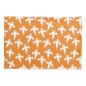 Niedlich Ghost Orange Halloween Kissenbezug (Rückseite-Links)