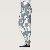 Niedlich Ghost Pattern Halloween Spooky Kawaii Des Leggings (Links)