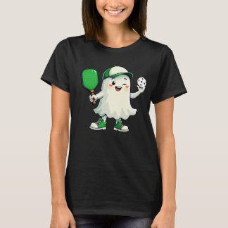 Niedlich Ghost Pickleball Paddle Halloween Pickleb T-Shirt
