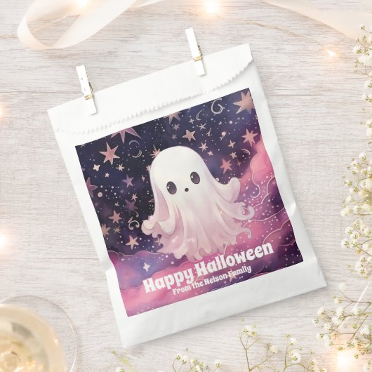 Niedlich Ghost Pink und Blue Sky Sterne Happy Hall Geschenktütchen (Ausgeschnitten)
