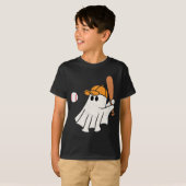 Niedlich Ghost Playing Basetball Funny Halloween T-Shirt (Vorne ganz)