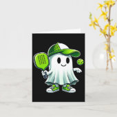 Niedlich Ghost Playing Picklebyll - Funny Pickleby Karte (Gelbe Blume)