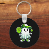 Niedlich Ghost Playing Picklebyll - Funny Pickleby Schlüsselanhänger (Vorderseite)