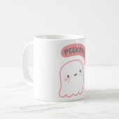 Niedlich Ghost Plays Peekaboo Kaffeetasse (Vorderseite Links)