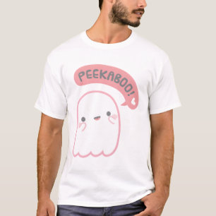 Niedlich Ghost Plays Peekaboo T-Shirt