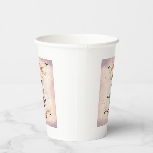 Niedlich Ghost Pumpkin Bat Halloween Pappbecher (Rechts)