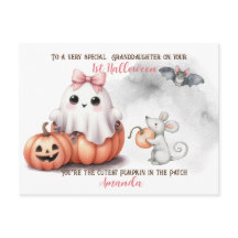 Niedlich Ghost Pumpkin Bat Halloween