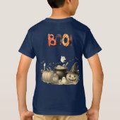Niedlich Ghost & Pumpkin BOO Kinder Halloween T - T-Shirt (Rückseite)