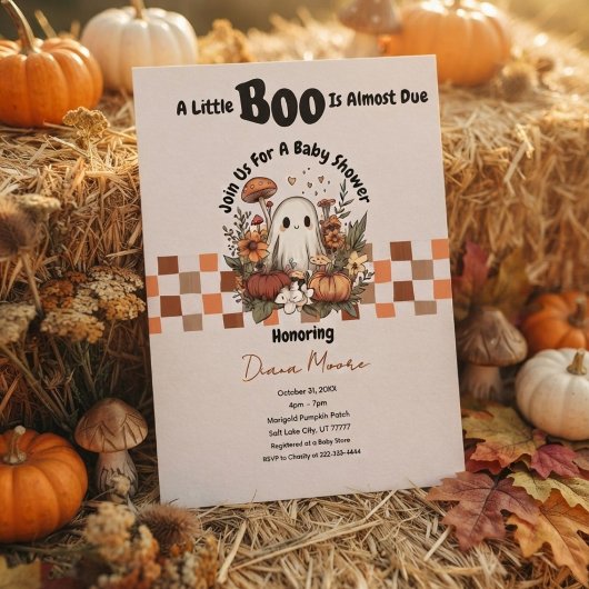 Niedlich Ghost & Pumpkin Fall Halloween Kinderdusc Einladung