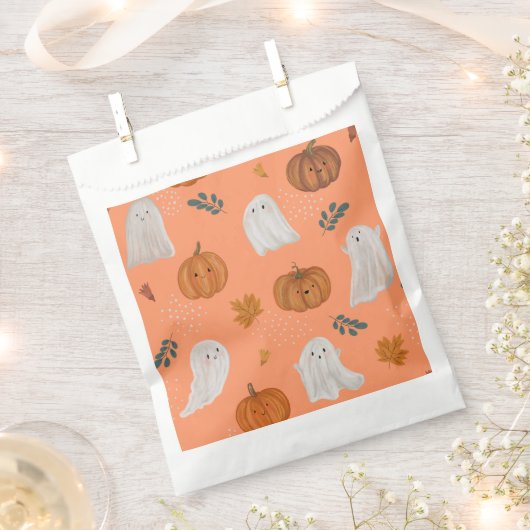 Niedlich Ghost & Pumpkin Halloween Gefälligkiste Geschenktütchen (Ausgeschnitten)